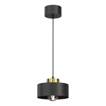 Kattokruunu johdossa MARTI 1xE27/15W/230V musta/kulta