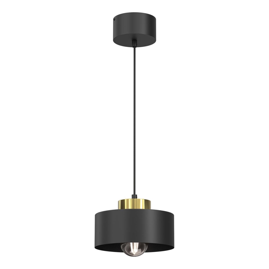 Kattokruunu johdossa MARTI 1xE27/15W/230V musta/kulta