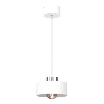 Kattokruunu johdossa MARTI 1xE27/15W/230V valkoinen/kiiltävä kromi