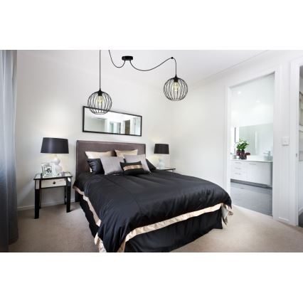 Kattokruunu johdossa MATT 2xE27/60W/230V hämähäkki