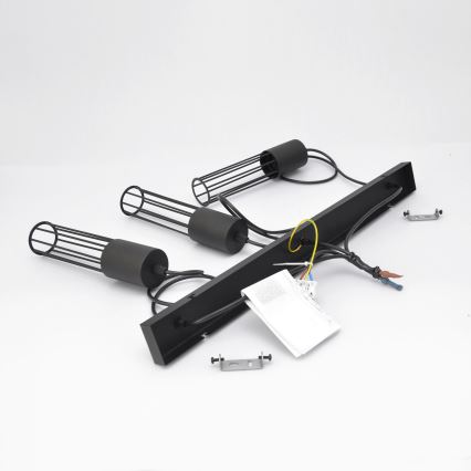 Kattokruunu johdossa MELODY 3xE27/15W/230V musta