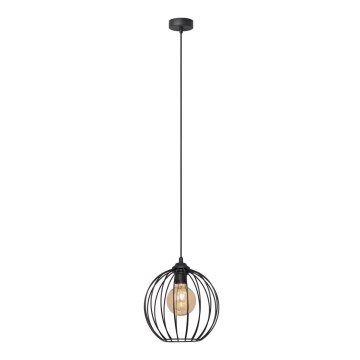 Kattokruunu johdossa MERCURE 1xE27/15W/230V halkaisija 24 cm musta