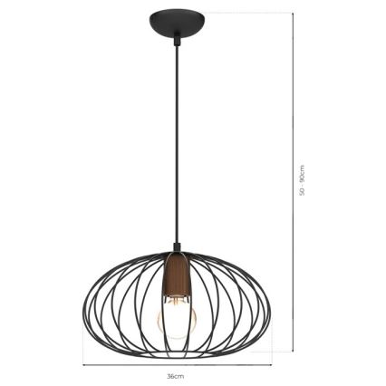 Kattokruunu johdossa MERIDIANO 1xE27/60W/230V