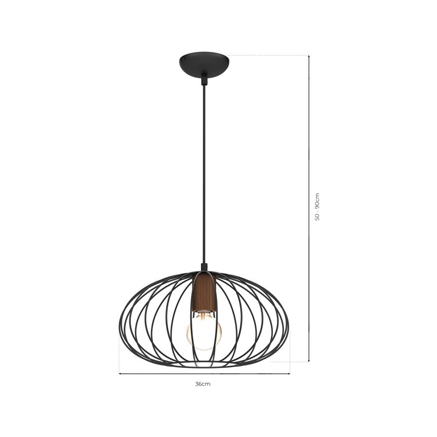 Kattokruunu johdossa MERIDIANO 1xE27/60W/230V