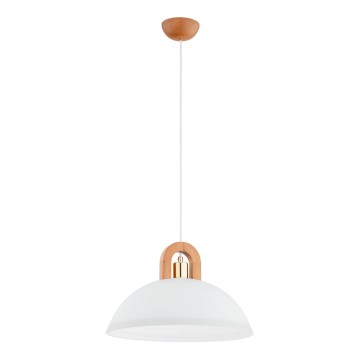 Kattokruunu johdossa MIGOT 1xE27/15W/230V beige/kulta