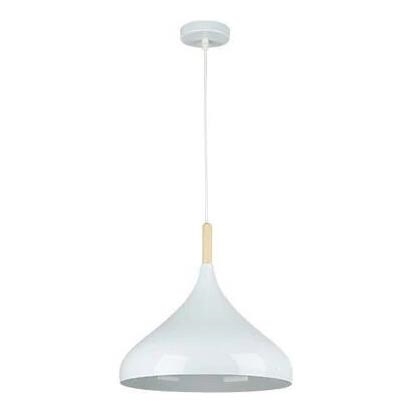 Kattokruunu johdossa MIKO 1xE27/60W/230V halkaisija 32 cm valkoinen