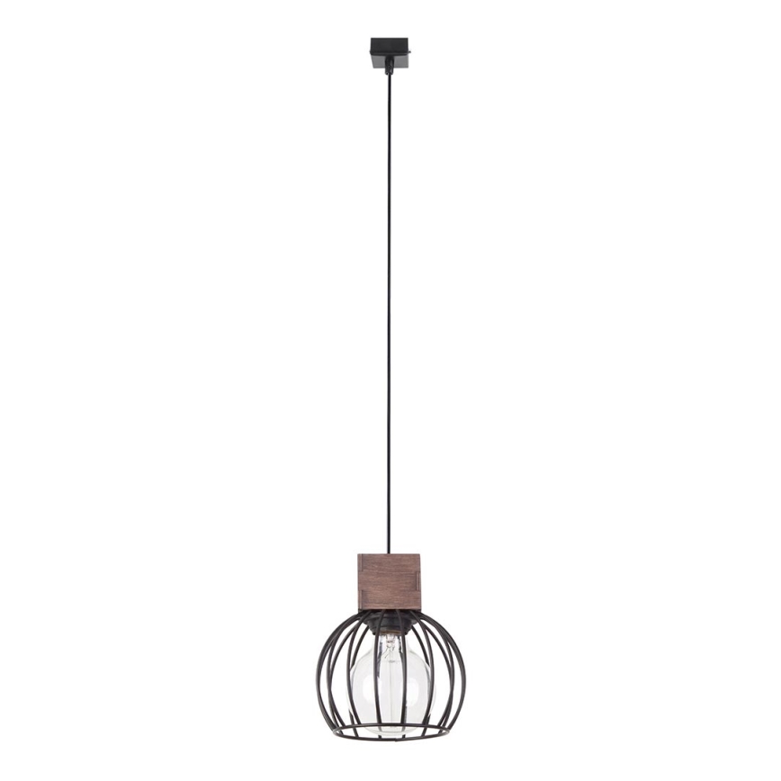 Kattokruunu johdossa MILAN 1xE27/60W/230V puu
