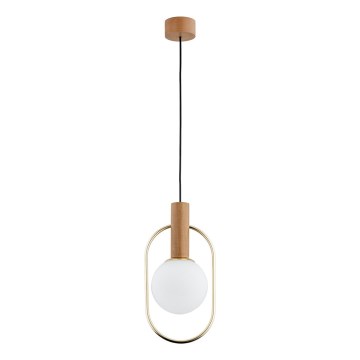 Kattokruunu johdossa MODI 1xE14/10W/230V kulta/beige