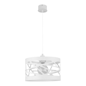 Kattokruunu johdossa MODUL FREZ 1xE27/60W/230V d. 30 cm valkoinen