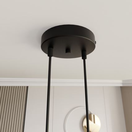 Kattokruunu johdossa MOTIF 2xE27/15W/230V beige