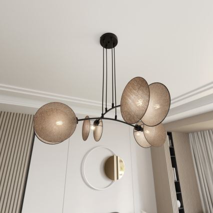 Kattokruunu johdossa MOTIF 4xE14/10W/230V beige