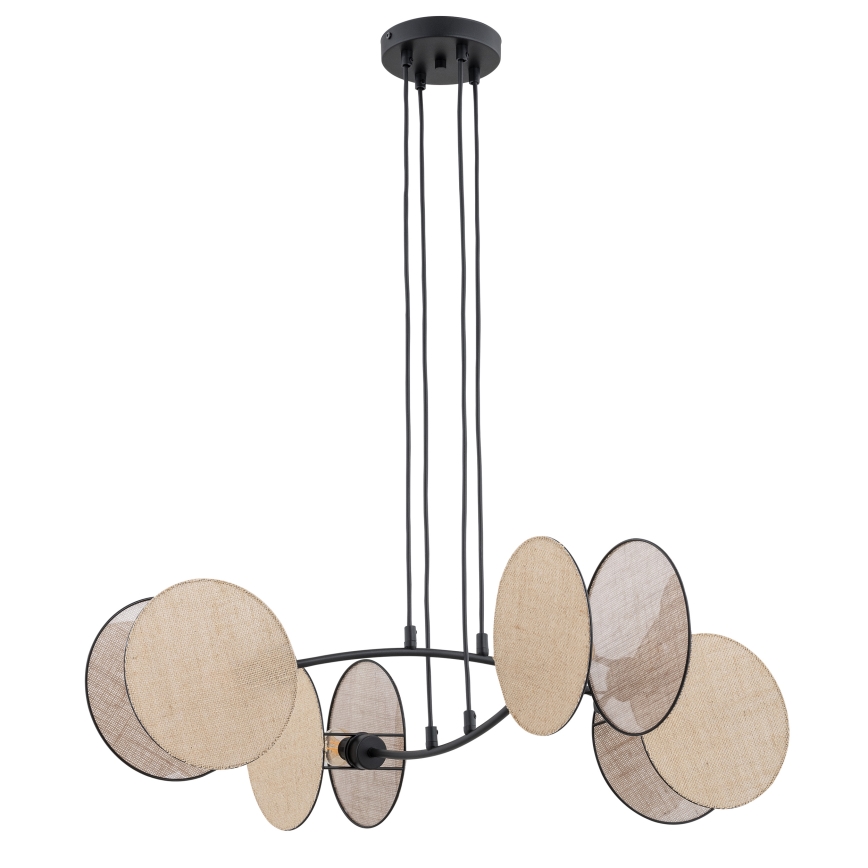 Kattokruunu johdossa MOTIF 4xE14/10W/230V beige