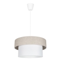 Kattokruunu johdossa NATA 1xE27/60W/230V beige