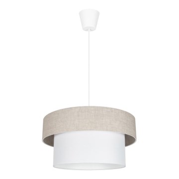 Kattokruunu johdossa NATA 1xE27/60W/230V beige