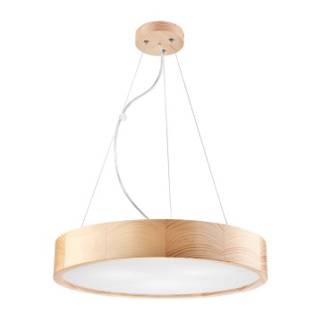 Kattokruunu johdossa NATURAL 3xE27/60W/230V ø 47 cm mänty - FSC sertifioitu