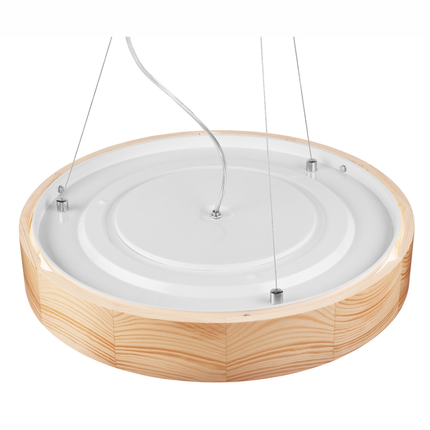Kattokruunu johdossa NATURAL 3xE27/60W/230V ø 47 cm mänty