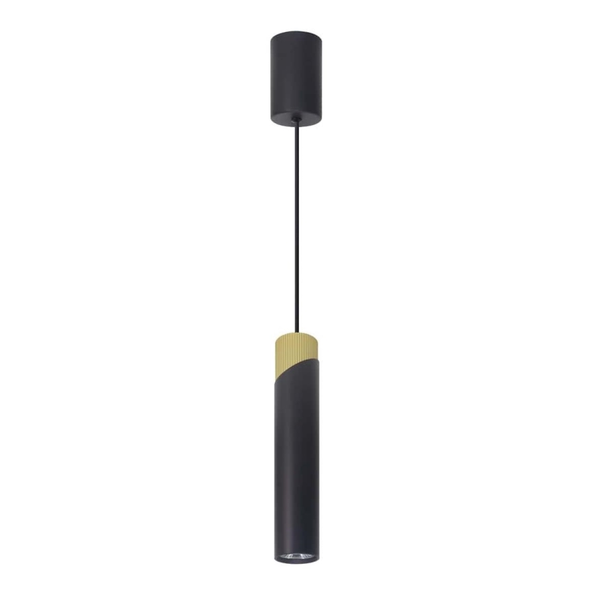 Kattokruunu johdossa NEO 1xGU10/8W/230V musta/kulta