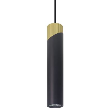 Kattokruunu johdossa NEO 1xGU10/8W/230V musta/kulta
