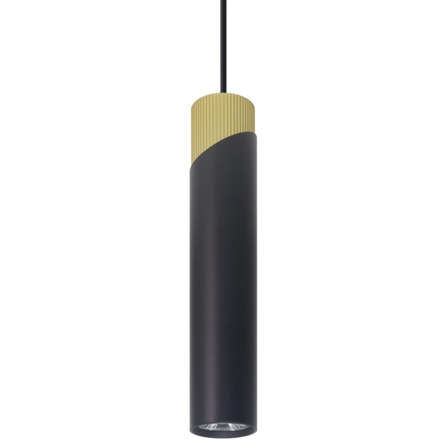 Kattokruunu johdossa NEO 1xGU10/8W/230V musta/kulta