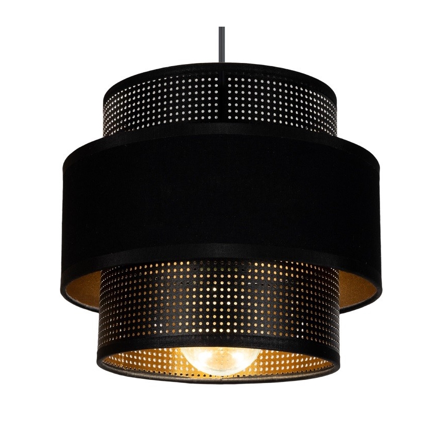 Kattokruunu johdossa NESS 2xE27/60W/230V hämähäkki musta