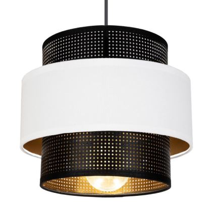 Kattokruunu johdossa NESS 2xE27/60W/230V hämähäkki musta/valkoinen
