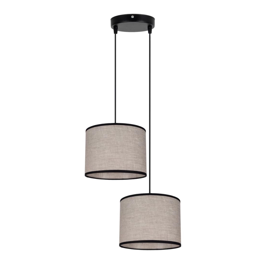 Kattokruunu johdossa NEXO 2xE27/60W/230V halkaisija 22 cm