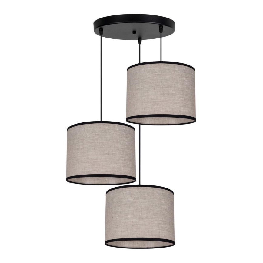 Kattokruunu johdossa NEXO 3xE27/60W/230V halkaisija 45 cm