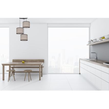Kattokruunu johdossa NEXO 3xE27/60W/230V halkaisija 45 cm