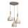 Kattokruunu johdossa NOAK 3xE27/15W/230V beige/kulta