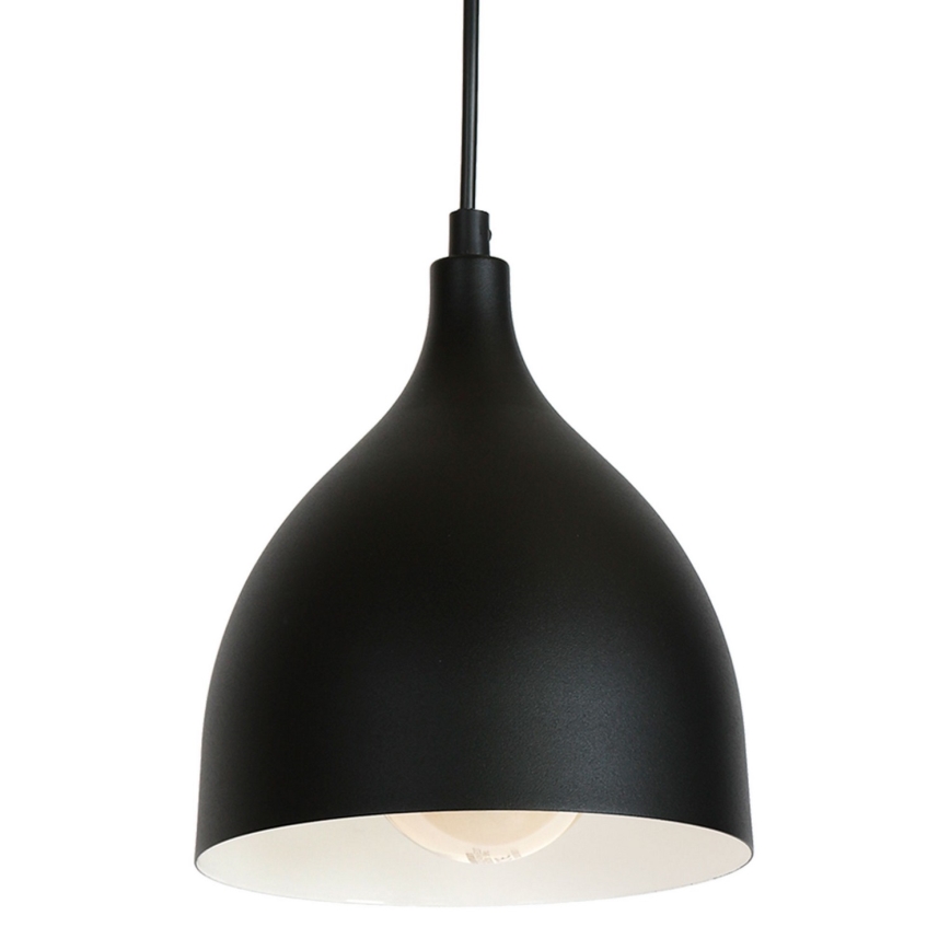 Kattokruunu johdossa NOAK 3xE27/15W/230V musta