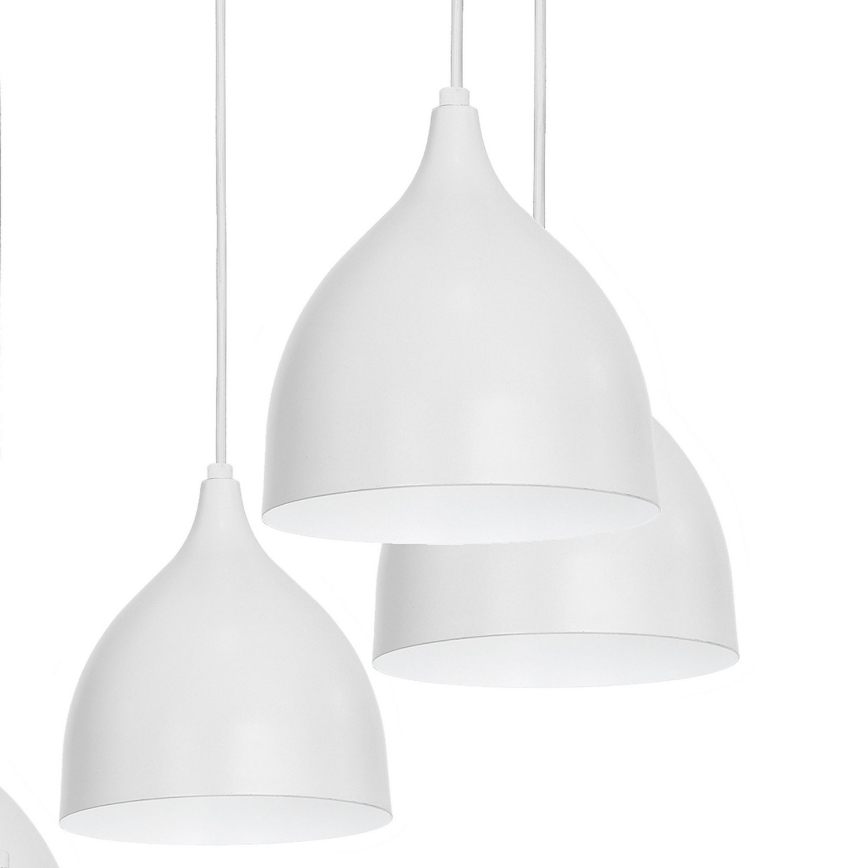 Kattokruunu johdossa NOAK 5xE27/15W/230V harmaa