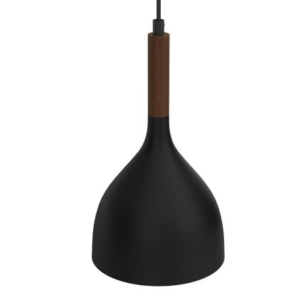 Kattokruunu johdossa NOAK WOOD 2xE27/15W/230V musta/pyökki