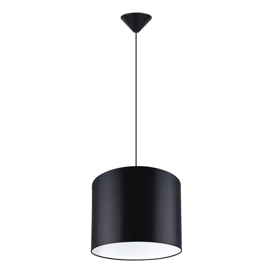 Kattokruunu johdossa NOVA 1xE27/15W/230V halkaisija 30 cm musta