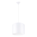 Kattokruunu johdossa NOVA 1xE27/15W/230V halkaisija 30 cm valkoinen
