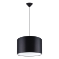 Kattokruunu johdossa NOVA 1xE27/15W/230V halkaisija 40 cm musta