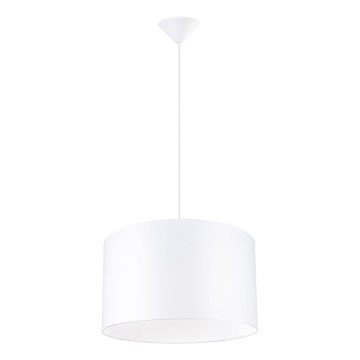 Kattokruunu johdossa NOVA 1xE27/15W/230V halkaisija 40 cm valkoinen