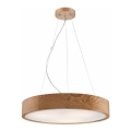 Kattokruunu johdossa OAK 3xE27/60W/230V tammi ø 47,5 cm