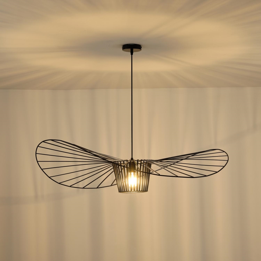Kattokruunu johdossa OGGI 1xE27/40W/230V halkaisija 100 cm musta