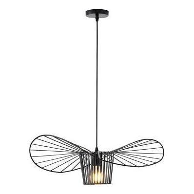 Kattokruunu johdossa OGGI 1xE27/40W/230V halkaisija 60 cm musta