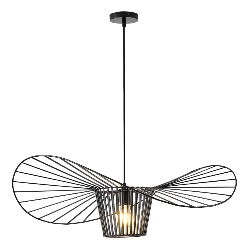 Kattokruunu johdossa OGGI 1xE27/40W/230V halkaisija 80 cm musta