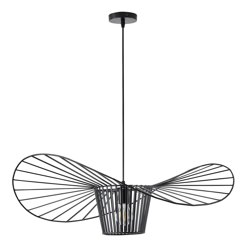 Kattokruunu johdossa OGGI 1xE27/40W/230V halkaisija 80 cm musta