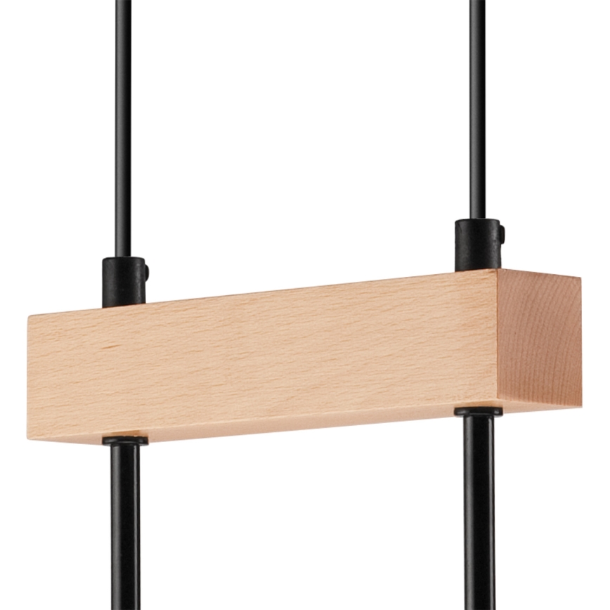 Kattokruunu johdossa ORAZIO 2xE27/60W/230V pyökki - FSC sertifioitu