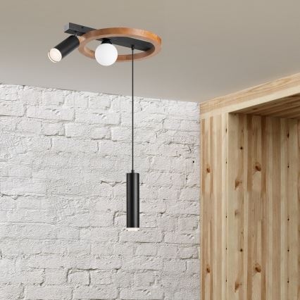 Kattokruunu johdossa OTIS 1xG9/5W/230V + 2xE27/15W/230V tammi