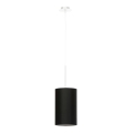 Kattokruunu johdossa OTTO 1xE27/60W/230V d. 15 cm musta