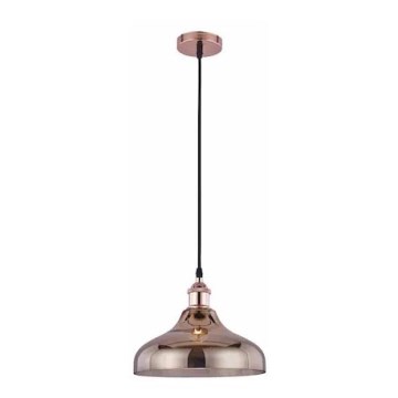 Kattokruunu johdossa OXIGEN 1xE27/15W/230V kupari/ruusukulta