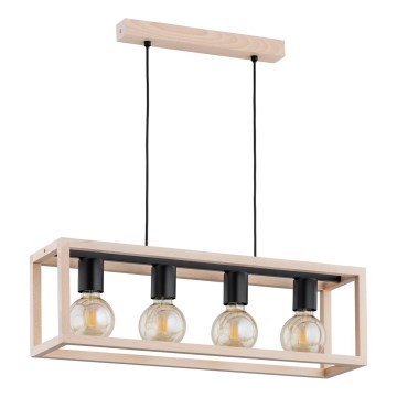 Kattokruunu johdossa PAKO 4xE27/15W/230V beige