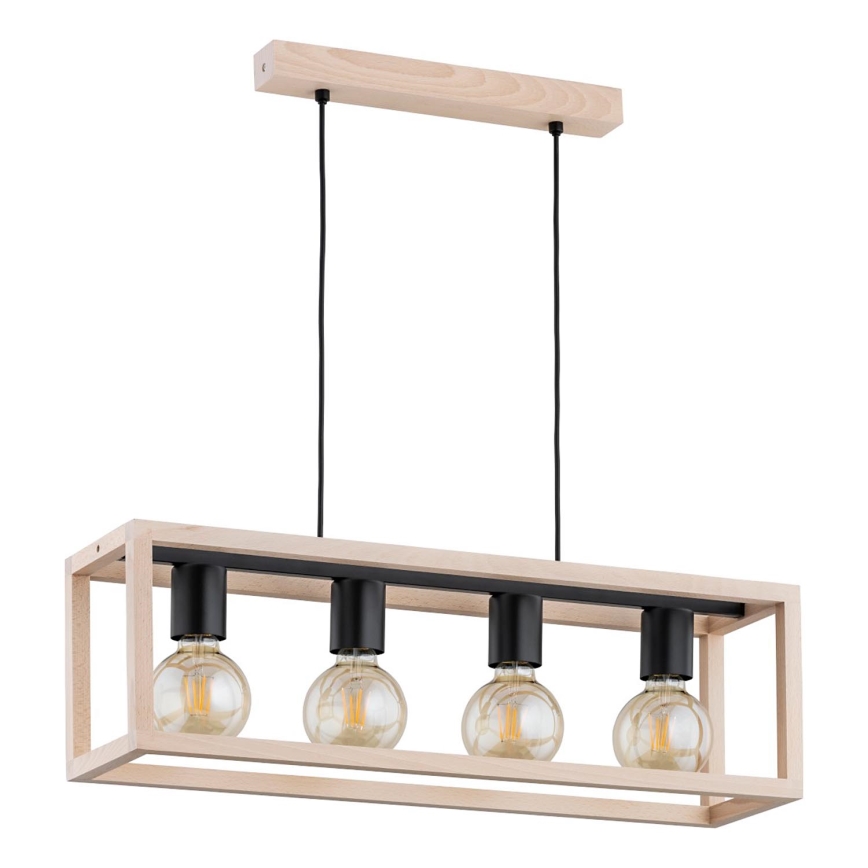 Kattokruunu johdossa PAKO 4xE27/15W/230V beige