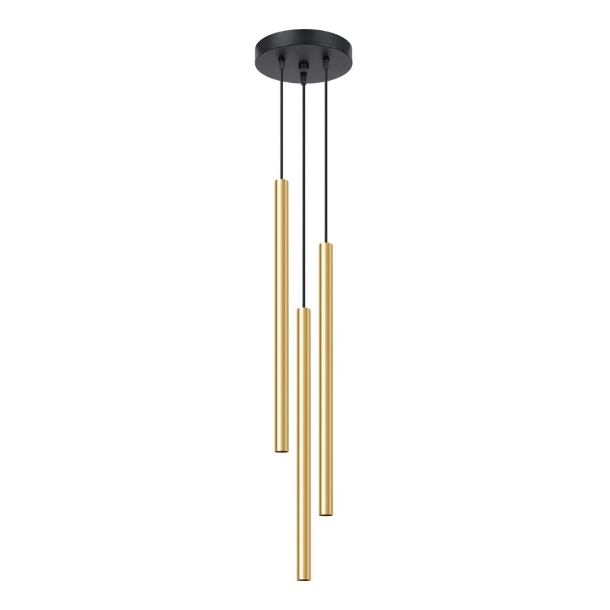 Kattokruunu johdossa PASTELO 3xG9/8W/230V kulta
