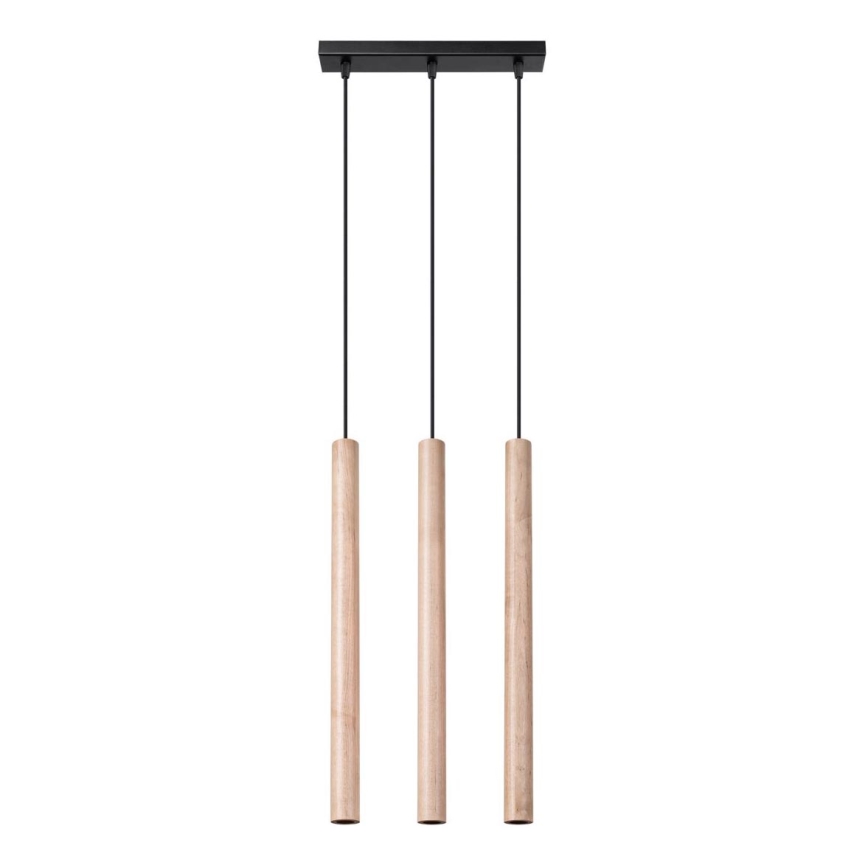 Kattokruunu johdossa PASTELO 3xG9/8W/230V pyökki