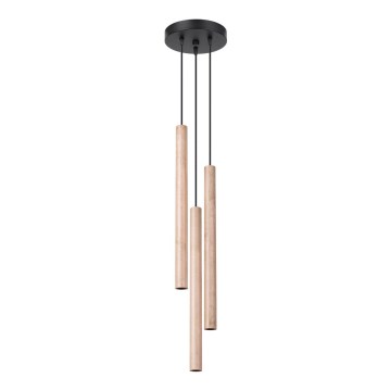 Kattokruunu johdossa PASTELO 3xG9/8W/230V pyökki